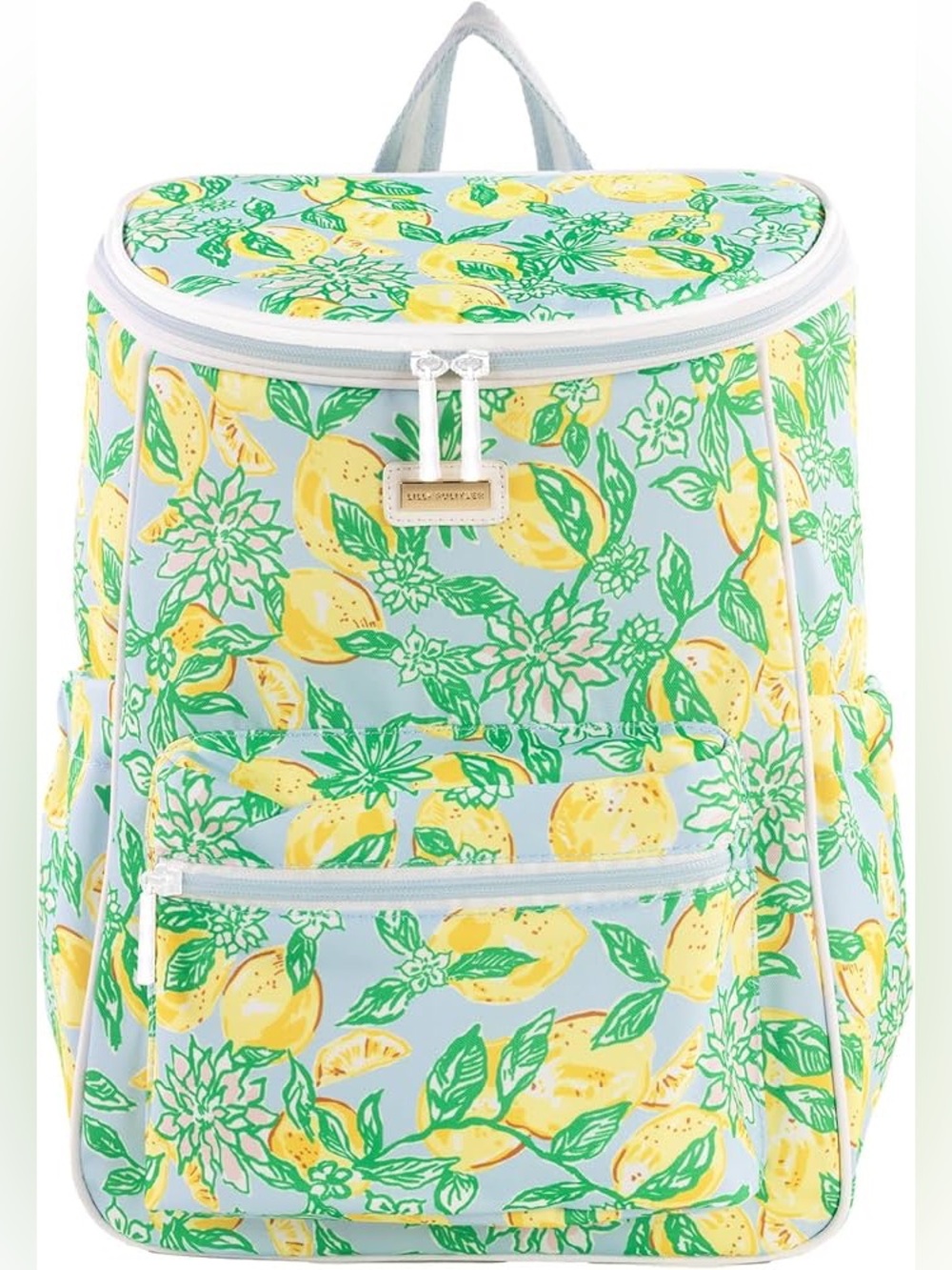 Lilly Pulitzer “Make Lemonade” Backpack cooler bag with front zipper and 🍋
